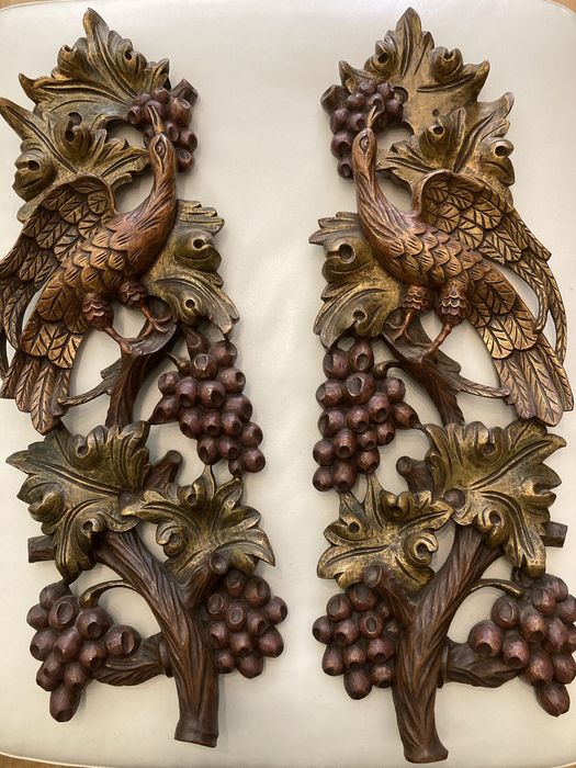 Talha em madeira, decorativa