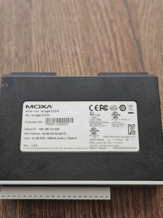 Moduł I/0 MOXA Zdalne sterowanie siecia