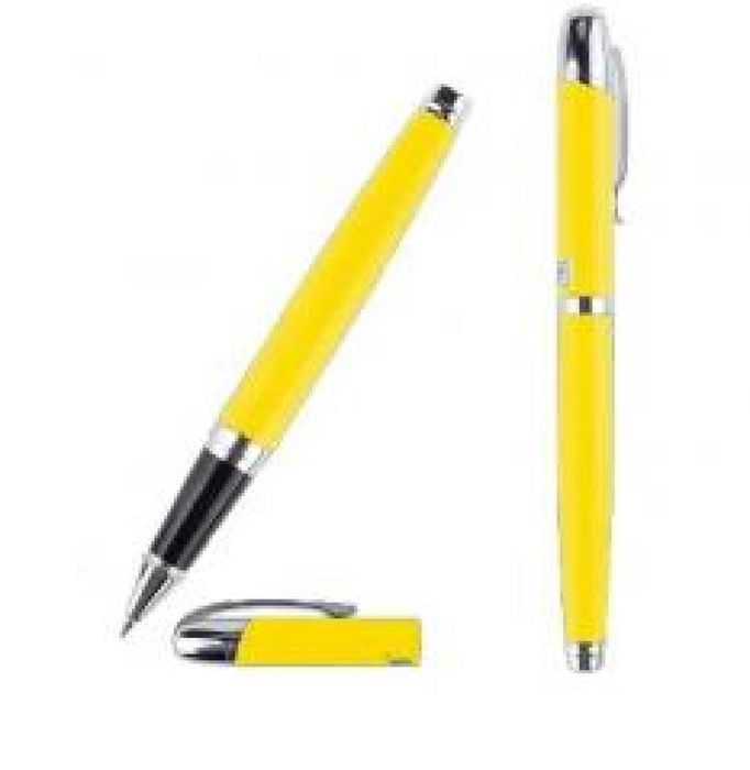 Długopis elegancki 0,5mm ze skuwką żółty MP Main Paper ,14x138 mm