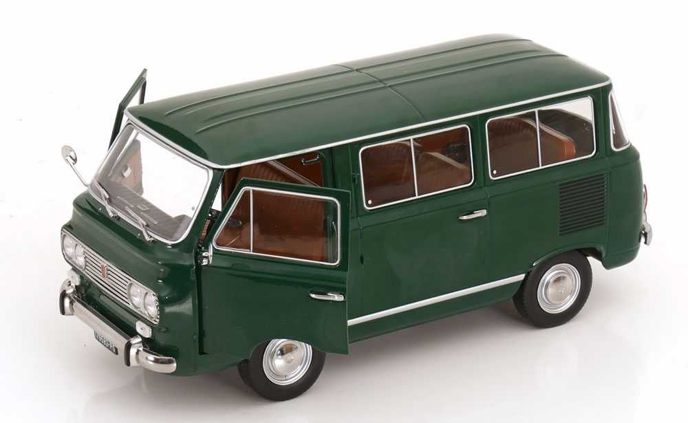 Model 1:18 Mitica Fiat 850 Familiare serie-2 1970 green/brown interior