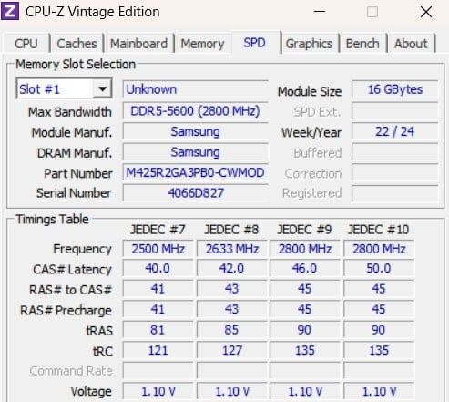 SAMSUNG SODIMM DDR5 16 GB (1x16GB) 5600Mhz - pamięć RAM