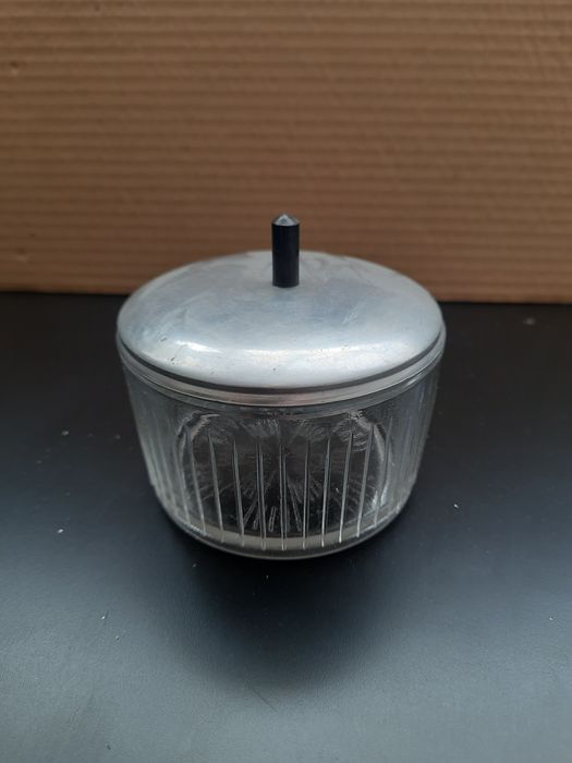 Szklana cukiernica prl