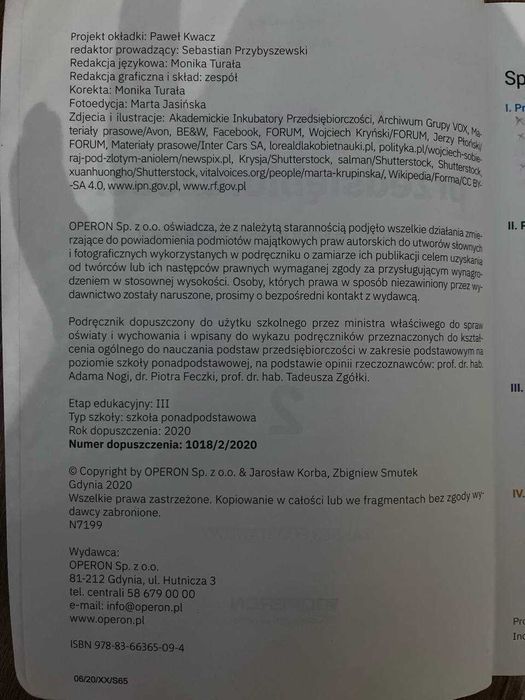 Podstawy przedsiębiorczości 2 Operon