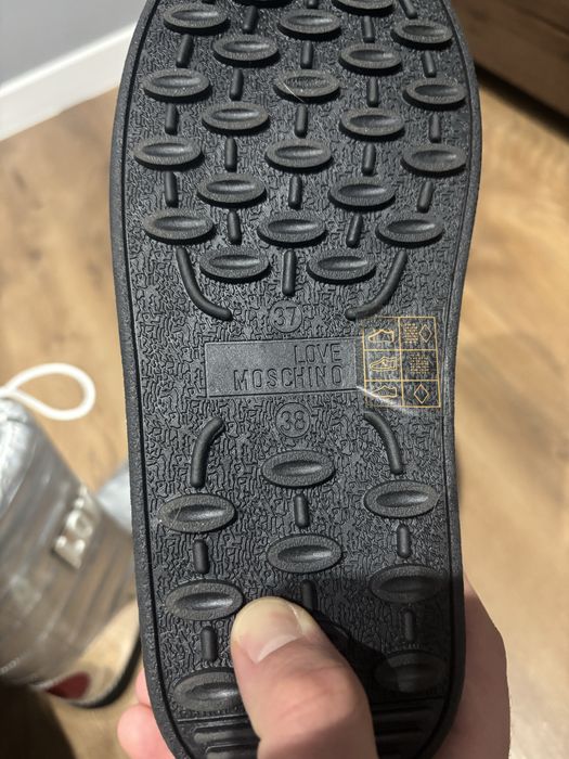 Moon Boot x Love Moschino, Śniegowce, Holograficzne, Serce r.37/38