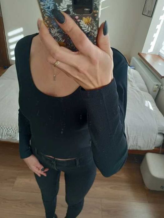 Crop top długi rękaw
