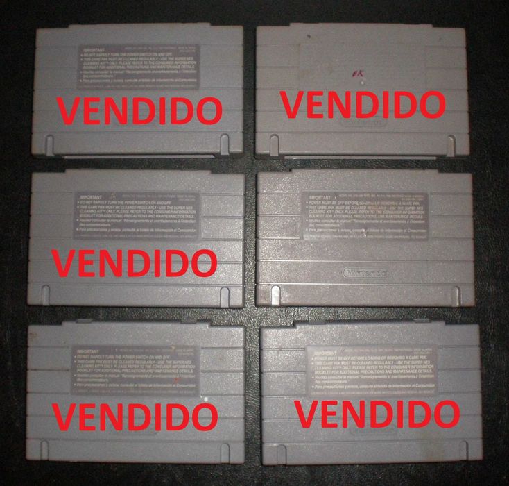 SNES Super Nintendo - 6 jogos NTSC