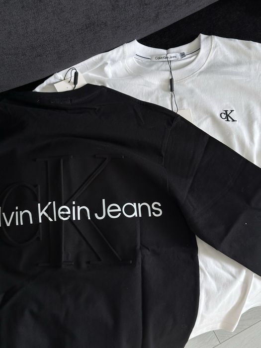 Лонгслів Calvin Klein, лонгслів оверсайз