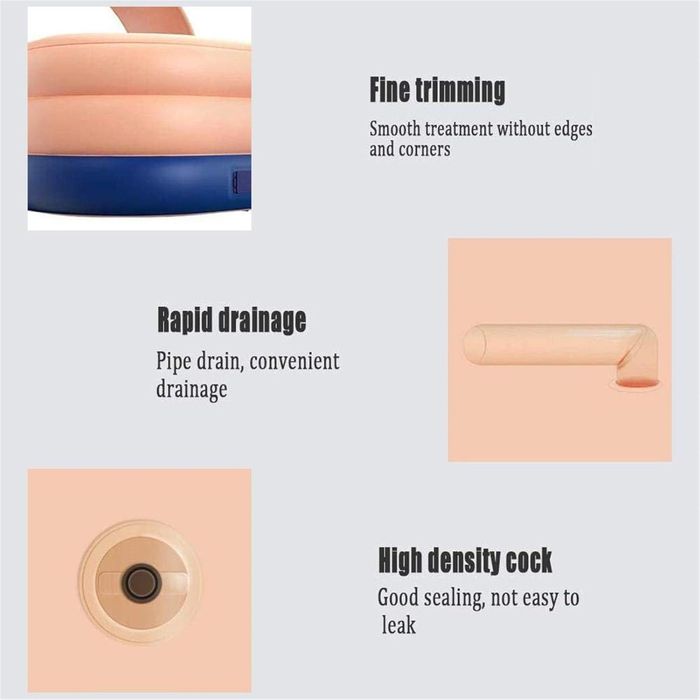 Basen z pompką automatyczną na baterie 210 x 80 cm z daszkiem