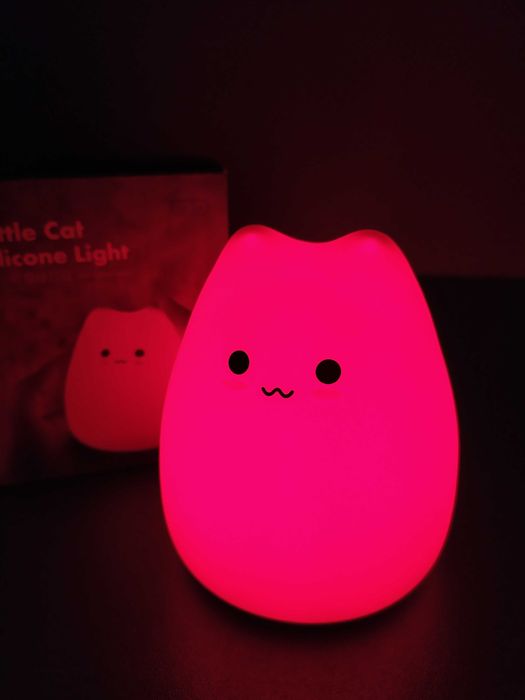 Ночник силиконовый КОТ. Оригинальный подарок