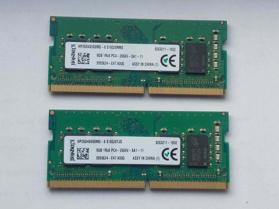 16 Gb RAM (2x 8Gb) DDR4 PC4-2666