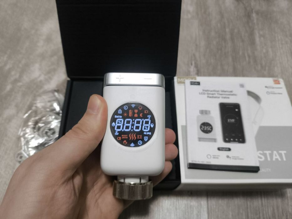 Термостатический клапан Moes Smart Tuya, терморегулятор батареи ZigBee