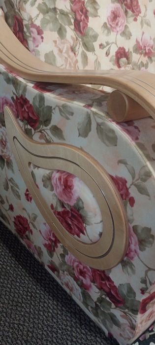 Wersalka kanapa sofa sprężyny kwiaty Angielskie róże BRW
