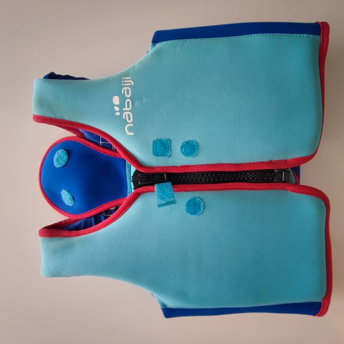 Colete de Natação espuma azul-vermelho