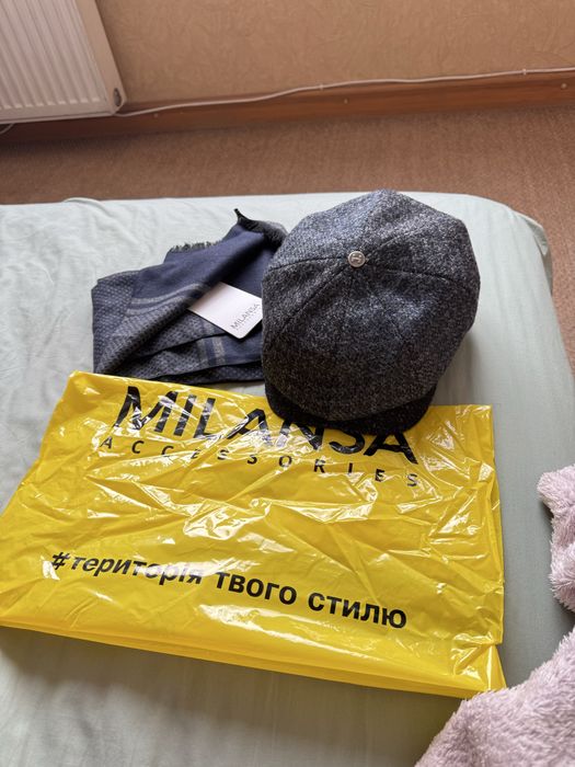 Кепка і шарф набір чоловічий