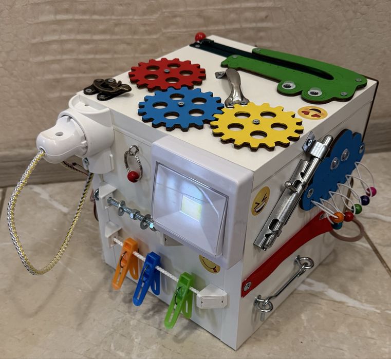 НОВИЙ Розвиваючий бізікуб зі СВІТЛОМ та Ксилофоном