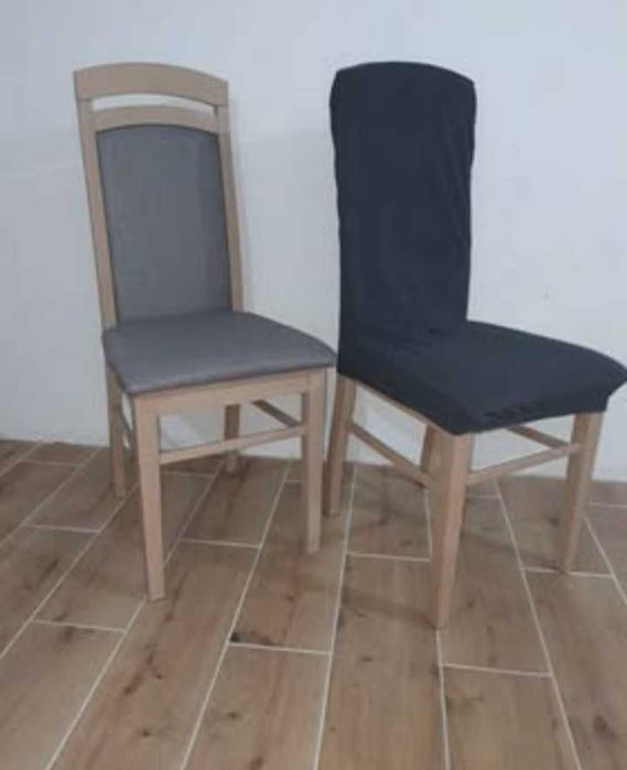 Krzesła bukowe szare