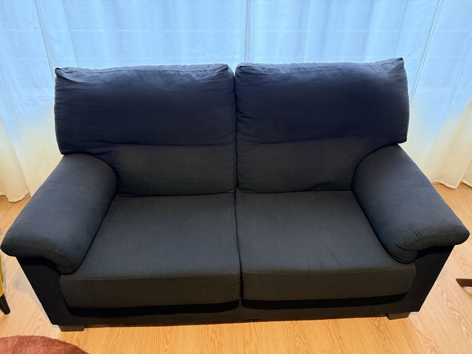 Sofá Conforama ZIP - 2 lugares / tecido preto