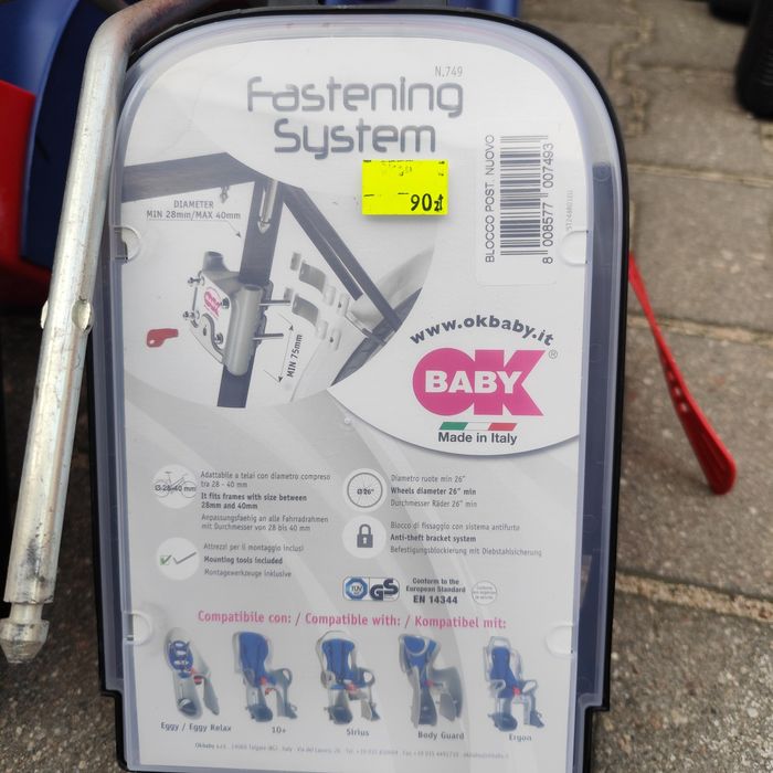 Fotelik rowerowy OK Baby, 10-22kg