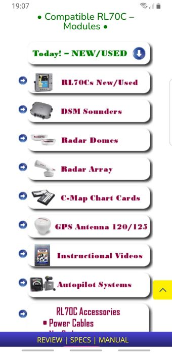 Navigador de barco Raymarine RL70C, receptor de GPS (raystar 120) mapa