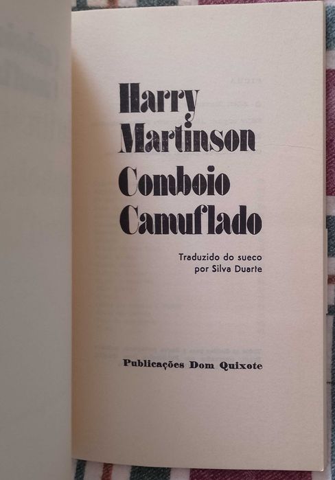 Comboio camuflado, Harry Martinson