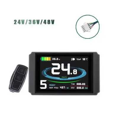 Цветной дисплей для контроллера Kunteng KT-LCD8H 24/36/48V, WP/SM-5PIN