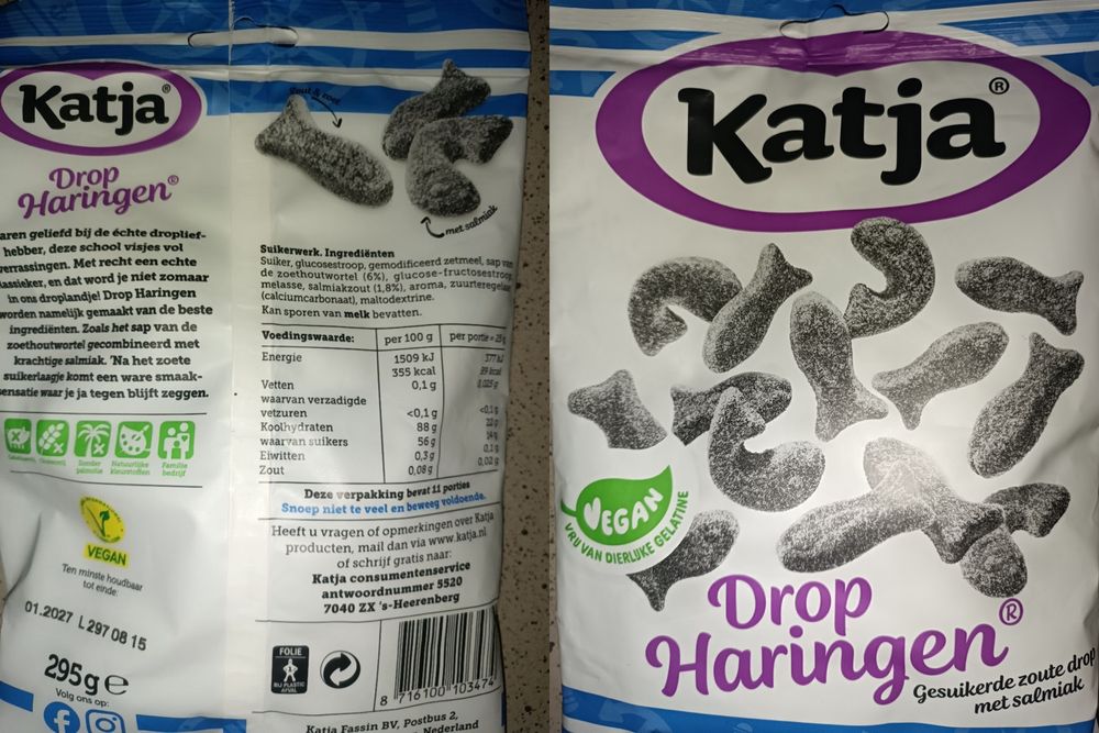 Лакричные конфеты Albert Heijn Zoute Haringen (солёные).