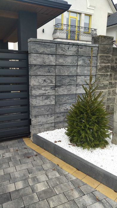 Модульні блоки для паркану. Блоки будівельні. Блоки для паркану.