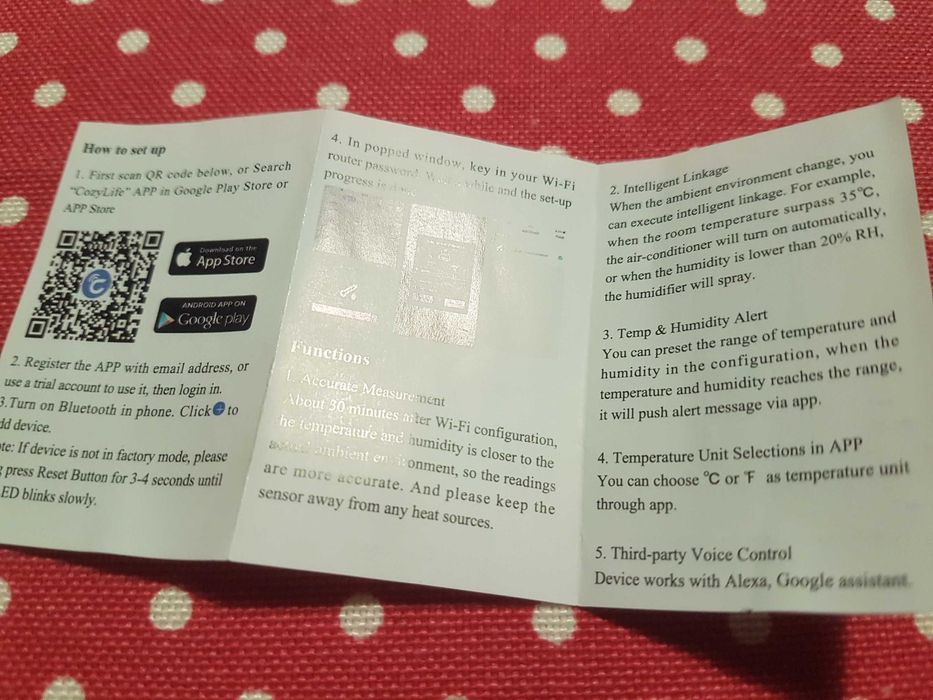Sensor Temperatura Humidade inteligente Wi-Fi