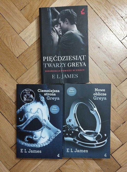 Trylogia erotyczna Pięćdziesiąt odcieni - E L James.