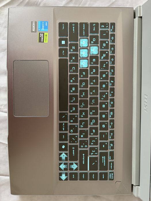 Ноутбук ігровий MSI Thin 15 B13UC (B13UC-3423XPL) Gray + ліцензійна 11 вінда
