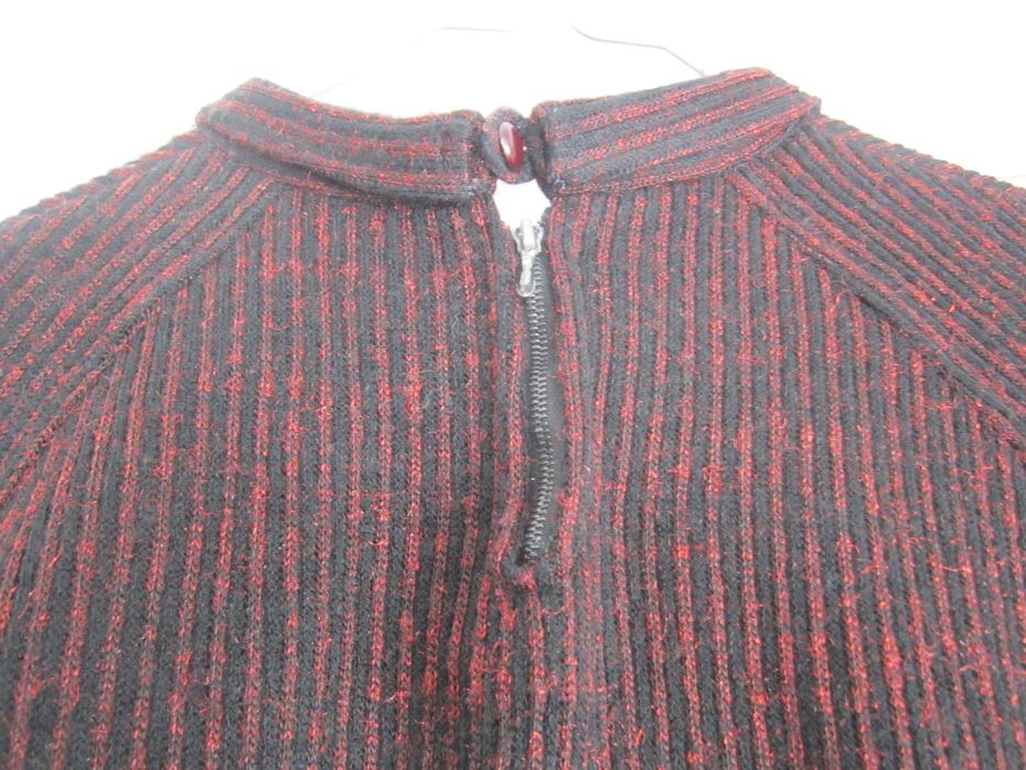 Vestido Interveste a direito Bordeaux e preto brilhante T46