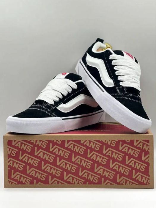 ‼️Кеди Vans Knu Skool Black 36-45 у Чорно-білому кольорі