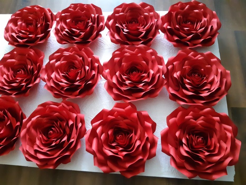 Roża z papieru typu Chanel 3D