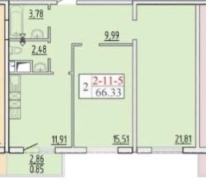 Продам 2 кімн з ремонтом Кадор (353-746