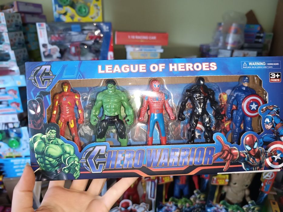 Фігурка марвел людина павук Халк Тор Грут Тор Аквамен герої