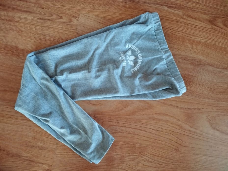 Szare sportowe leginsy damskie xs adidas