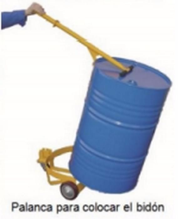 Carro Porta-Bidões capac. 550 Kg + chave de abrir tampas. AP28