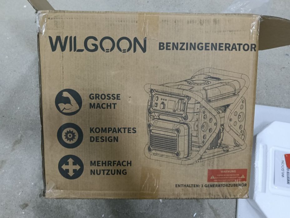 Gerador a gasolina inverter de 3200W.