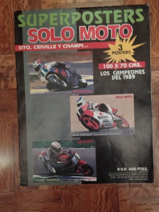 Poster do Piloto Sito Pons - Motociclismo