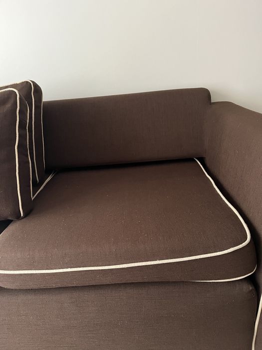 Sofa brązowa z funkcją spania