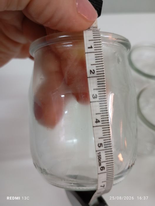 10 copinhos de iogurte em vidro
