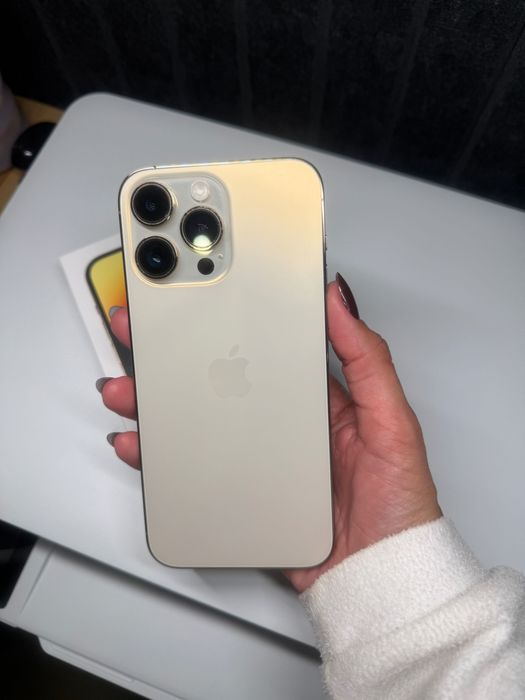 iPhone 14 Pro Max 512GB Gold - Impecável, Bateria Excelente