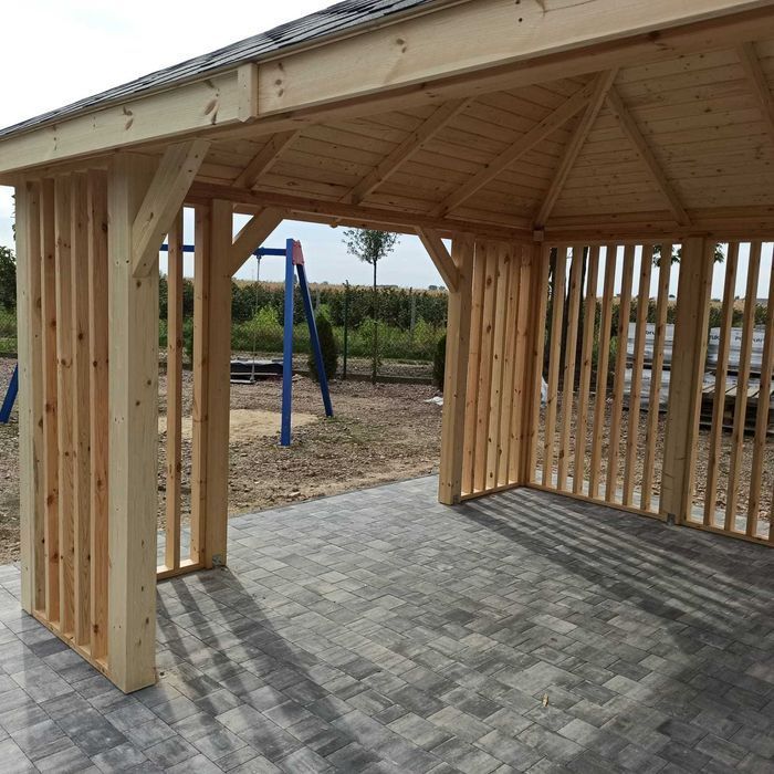 Altana altanka ogrodowa drewniana "Sardynia" 4x4