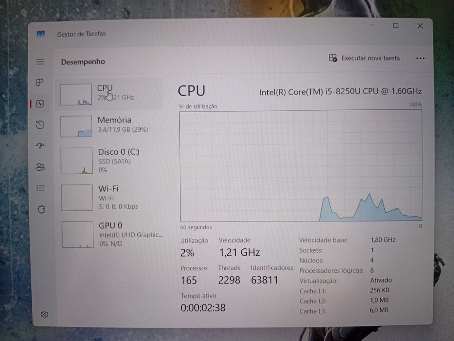HP Probook i5 8250U + INTEL UHD630 + 12GB RAM + SSD