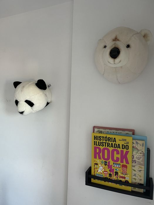 Cabeça de Urso Polar de Peluche