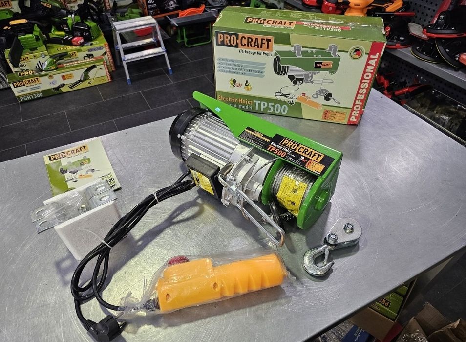 Подъемник Тельфер ProCraft TP500 Электрический 500кг 20м Гарантия 36м