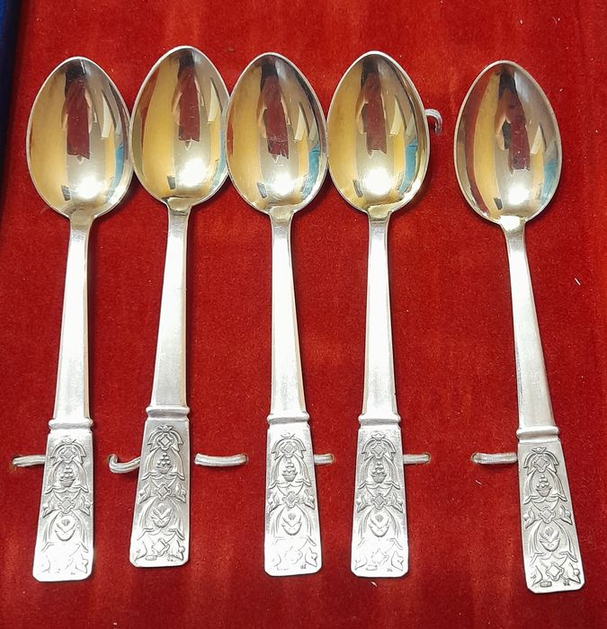 Чайные серебряные ложки *875 срібні 916 пробы чайні