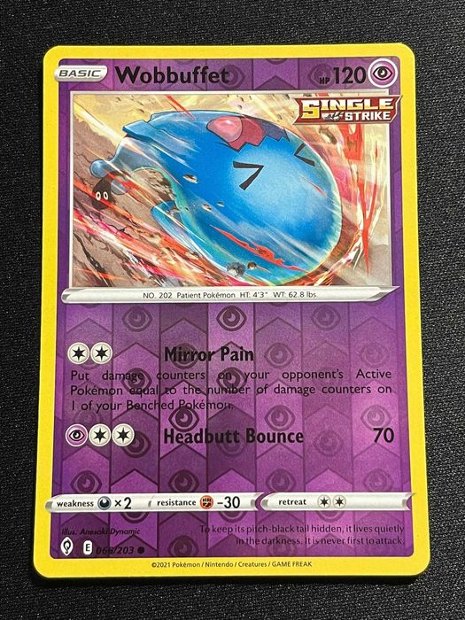 Carta Pokémon Wobbuffet 66/203 Evolving Skies