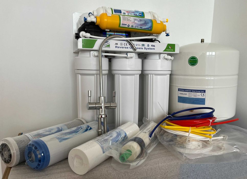 Зворотний осмос з помпою і мінералізатором фільтр води преміум Італія