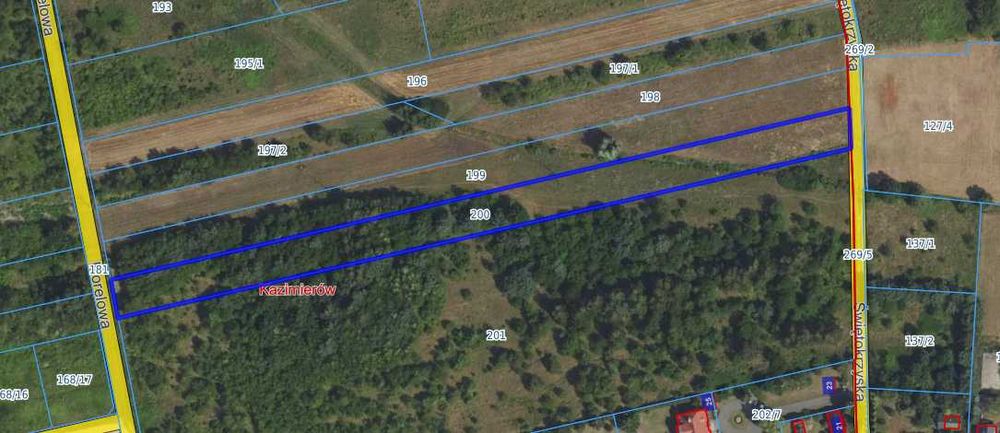 Działka budowlana + rolna, Kazimierów, Gmina Halinów